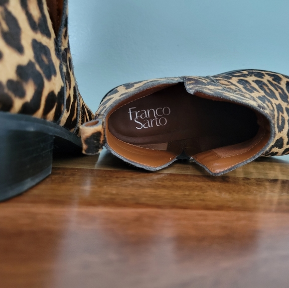 Franco Sarto Leopard Boots - Picture 2 of 4